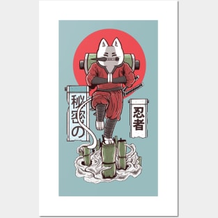 shinobi cat Posters and Art